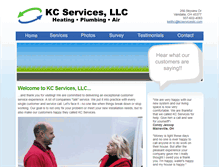 Tablet Screenshot of kcservicesllc.com